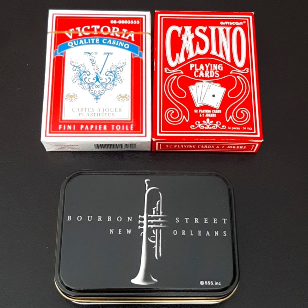 3 decks of cards